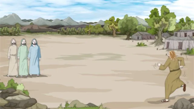 ၁၃။ ဧည့်သည် သုံးဦး