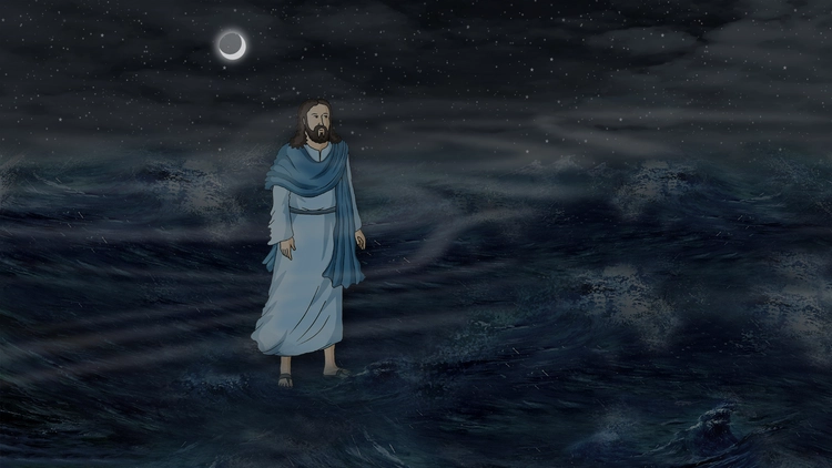 ၅၅။ ပေတရုရေပေါ်မှာလမ်းလျှောက်ခြင်း